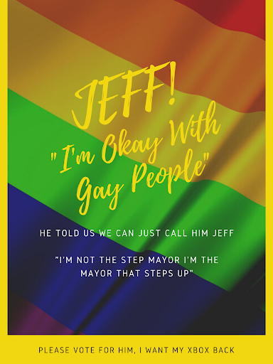 poster for jeff's mayoral Campaign